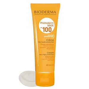  کرم ضدآفتاب مکس کرم پودری رنگی SPF100 بیودرما 