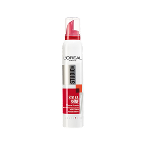 موس حالت دهنده و حجم دهنده موی لورال LOreal STUDIO LINE مدل STYLE & SHINE حجم 200 میلی لیتر