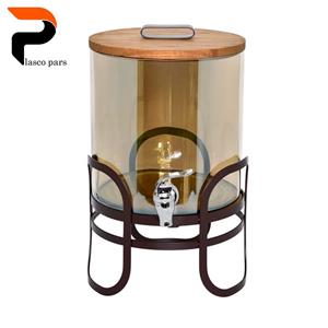 کلمن شیشه ای 5.5لیتری شامپاینی در سه طرح شیک