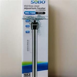 بخاری آکواریوم تمام استیل سری304 سوبو مدل 100 وات ا SOBO steel heater 100w