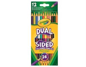 مدادرنگی دوطرفه CRAYOLA مدل 6100CR 12CRAYONS DUAL SIDED