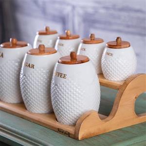 پاسماوری چینی 7 پارچه طرح ستاره استند دار