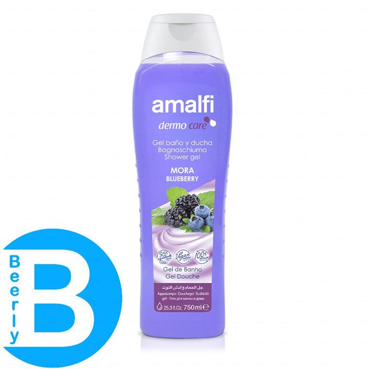 شامپو بدن آمالفی حاوی عصاره بلوبری حجم ۷۵۰ میل