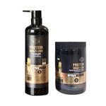 پک شامپو و ماسک مو پروتئین برزیلی  Brazilian protein hair shampoo