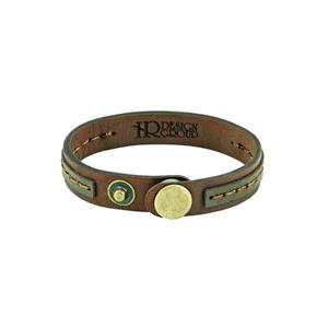 دستبند چرمی اچ آر دیزاین مدل BR34D7 Hr Design BR34D7 Leather Bracelet