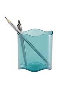 DURABLE PEN CUP TREND 1701235014 جا قلمی آبی روشن شفاف 