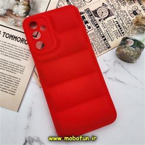 قاب گوشی Galaxy A24 4G سامسونگ سیلیکونی ژله ای پافر PC زیر بسته محافظ لنز دار کد 64