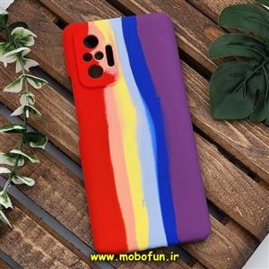 قاب گوشی Redmi Note 10 Pro 4G - Redmi Note 10 Pro Max شیائومی سیلیکونی اورجینال سورا SORA پاک کنی رنگین کمانی آبرنگی درجه یک زیربسته محافظ لنزدار کد 570