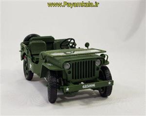 ماکت فلزی جیپ جنگی بزرگ (1:18) مدل TACTICAL JEEP BY KDW
