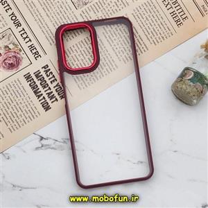 قاب گوشی Redmi Note 10 4G - Redmi Note 10S - Poco M5S شیائومی شیائومی اورجینال متال کیس Metal طرح پشت طلق شفاف دور سیلیکونی زرشکی کد 474