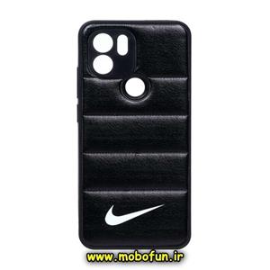 قاب گوشی Redmi A1 Plus - Redmi A2 Plus - Poco C50 شیائومی طرح دار پافر چرمی محافظ لنز دار نایکی nike کد 98