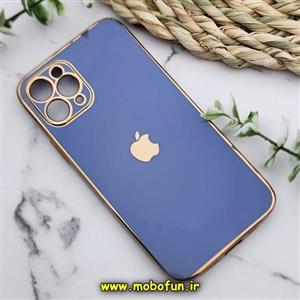 قاب گوشی iPhone 11 Pro ایفون طرح ژله مای کیس گلد لاین دور طلایی محافظ لنز دار ابی سیرا کد 370 