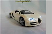 (موزیکال-چراغدار)ماکت فلزی عقب کش بوگاتی ویرون بزرگ  (1:24) (Bugatti Veyron) سفید