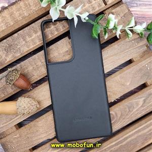 قاب گوشی Galaxy S21 Ultra سامسونگ اورجینال چرمی لدرکیس Leather Case مشکی کد 283