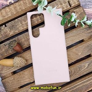 قاب گوشی Galaxy S23 Ultra سامسونگ اورجینال چرمی لدرکیس Leather Case صورتی روشن کد 50