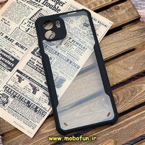 قاب گوشی Redmi A1 Plus - Redmi A2 Plus شیائومی آیپکی iPaky طرح پشت طلق شفاف دور ژله ای مشکی کد 56