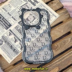 قاب گوشی iPhone 14 Pro آیفون شفاف فانتزی بالشتی طرح دیور Dior کد 144