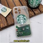 قاب گوشی iPhone 14 Pro Max آیفون طرح آکواریومی اورجینال مدل استارباکس STARBUCKS محافظ لنزدار رنگ سبز کد 158