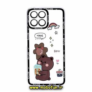 قاب گوشی Honor X8 4G آنر ژله ای شفاف فانتزی طرح خرسی تدی محافظ لنز دار کد 30