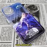 قاب گوشی iPhone 14 آیفون طرح پشت طلق پرینت برجسته دکمه کرومی THE NORTH FACE کد 69