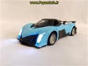(طرح 02) ماشین اسباب بازی فلزی عقب کش پاگانی چراغدار-موزیکال (PAGANI) آبی