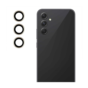 محافظ لنز دوربین گوشی Galaxy A54 5G سامسونگ اورجینال مدل رینگی فلزی CAMERA FILM طلایی