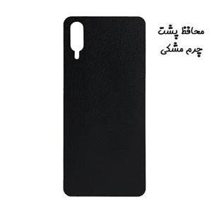 برچسب محافظ پشت گوشی Galaxy A02 - A022 سامسونگ طرح چرم مشکی