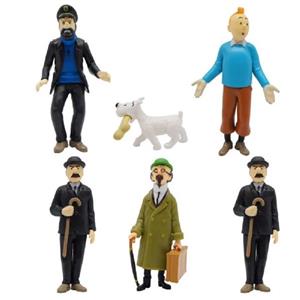اکشن فیگور مدل تن تن طرح SAMANIS The Adventures Org مجموعه 6 عددی