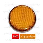 چراغ خطر شبرنگ گرد نارنجی مدل مارال SMD دار  با قطر 8 سانت  24 ولت مناسب ماشین سنگین مثل کامیون ده تن خاور مینی بوس