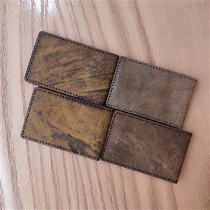 جاکارتی 2 لت کوچک تمام چرم طبیعی چرخ دوز