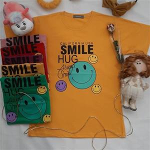 تیشرت زنانه نخ پنبه طرح زیبا کیفیت تنخور عالی فری سایزه از سایز  40  تا سایز 48 میخوره قد تیشرت 68 ارسالم رایگان