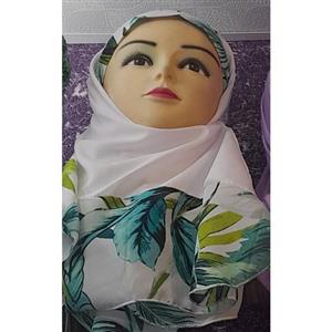 مقنعه نرگسی دخترانه جنس حریر کرپ ارسال رایگان به کل کشور