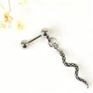 پیرسینگ گوش برند استیل آویز مار کد 8810
