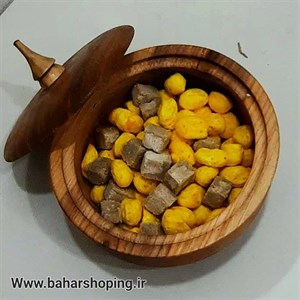 قندان چوبی خراطی (چوب گردو)