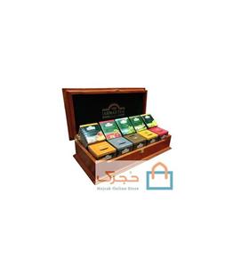 Ahmad tea جعبه چوبی کادویی چای حاوی 100 عدد تی بگ احمد انگلستان 
