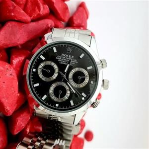 ساعت مچی  رولکس ROLEX مردانه طرح سه موتوره مدل 2363  تقویم دار موتور  ژاپن کیفیت قاب و بندعالی ساعت عبدی