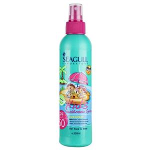 اسپری ضد افتاب کودک سی گل مدل Green Spf50 حجم 250 میلی لیتر Seagull Kids Sunscreen Spray 250ml 