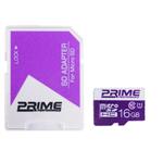 Prime UHS-I U1 Class 10 85MBps microSDHC With Adapter - 16GB