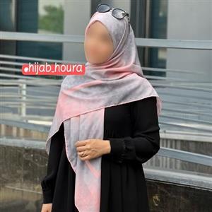 روسری نخ کاستوم با طرح های خلوت و ساده دوره دست دوز بسیار لطیف و نرم قواره بزرگ
