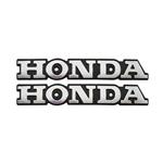 آرم باک فلزی خارجی موتورسیکلت هوندا رنگ نقره ای HONDA 