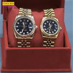 ساعت ست رولکس دیت جاست صفحه مشکی مدل ROLEX – F 714983