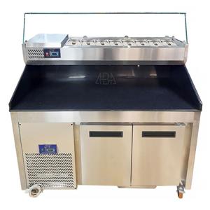 تاپینگ سرد پیتزا ۱۵۰ سانتی با رویه سنگ کد AB1631