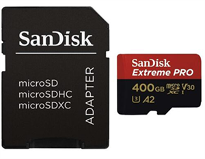 کارت حافظه MicroSDXC سن دیسک مدل Extreme Pro سری SDSQXCZ-GN6MA ظرفیت 400 گیگابایت