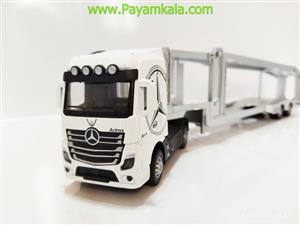 ماکت تریلی بنز آکتروس خودروبر (ACTROS-JG2603) سفید