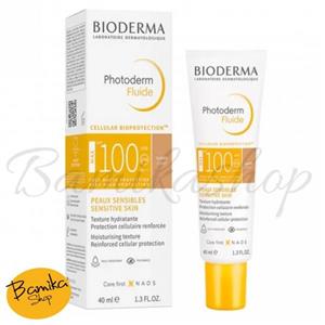 کرم ضد افتاب بایودرما فتودرم فلوید 40 میل پوست حساس رنگی BIODERMA PHOTODERM Fluide spf 100 