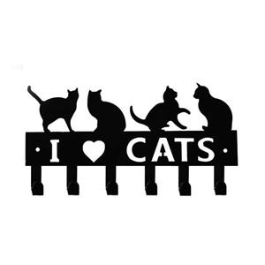 جا لباسی ملو مدل آی لاو کتس کد KMH13 MLO I Love Cats KMH13 Clothes Hanger