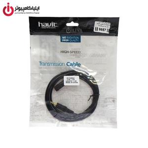 کابل افزایش فیش 3.5 میلیمتری صدا برند هویت 1.5 متری    Havit Audio 3.5mm Extension Cable 1.5m