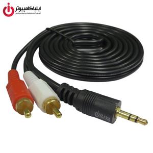 کابل تبدیل صدا 3.5 میلیمتری استریو به دو فیش RCA هویت 1.5 متری Havit 3.5mm To RCA Audio Converter Cable 1.5m