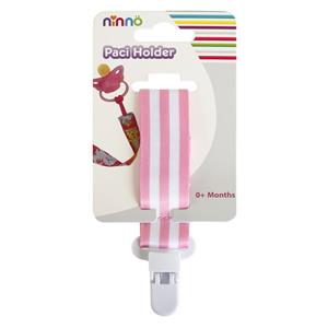 بند پستانک نیننو مدل Pink Stripes Ninno Pink Stripes Pacifier Holder