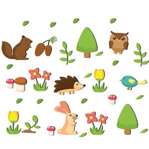 استیکر چوبی ژیوار طرح Spring Animal